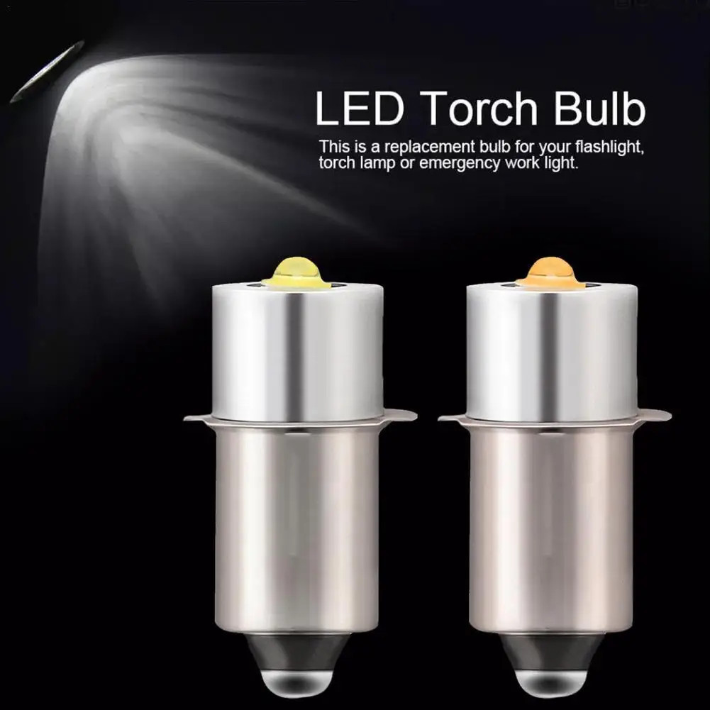 P13.5S E10 BA9S Base 5W LED Nâng Cấp Bóng Đèn Trắng Maglite Đèn Pin 6500K 3W DC6V-24V Bóng Đèn Thay 