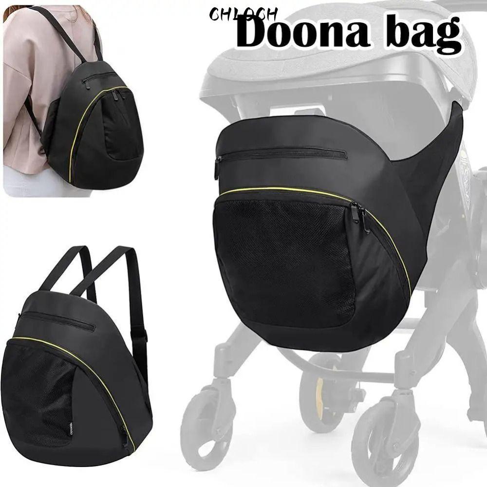 Túi Tã CHLOCH, Túi Bảo Quản Mẹ Đen Dung Tích Lớn, Xe Đẩy Doona Bảo Quản 2 Trong 1 Chống Thấm Nước