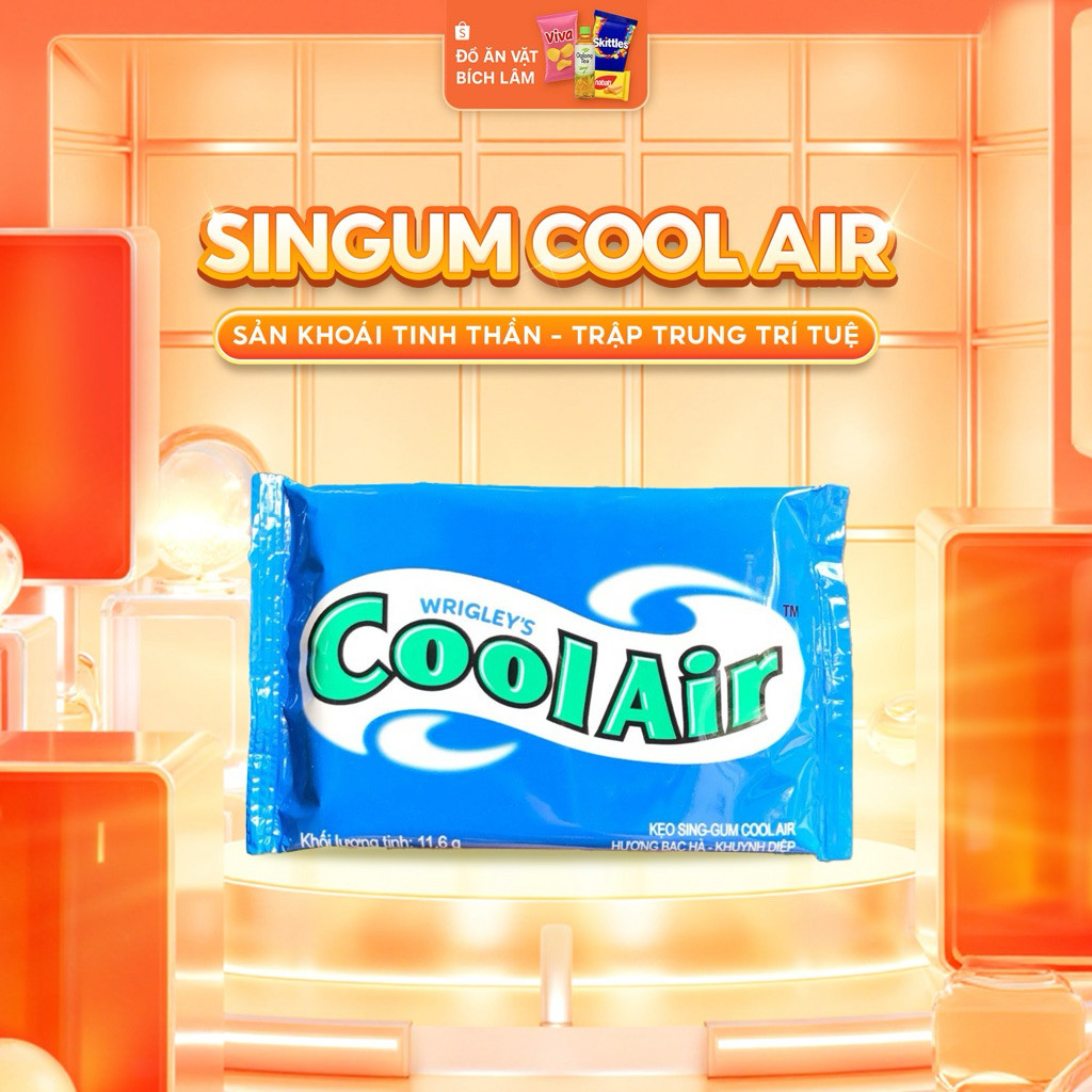 Kẹo Singum Mỹ CoolAir – Doublemint – Bạc Hà / Khuỳnh Diệp