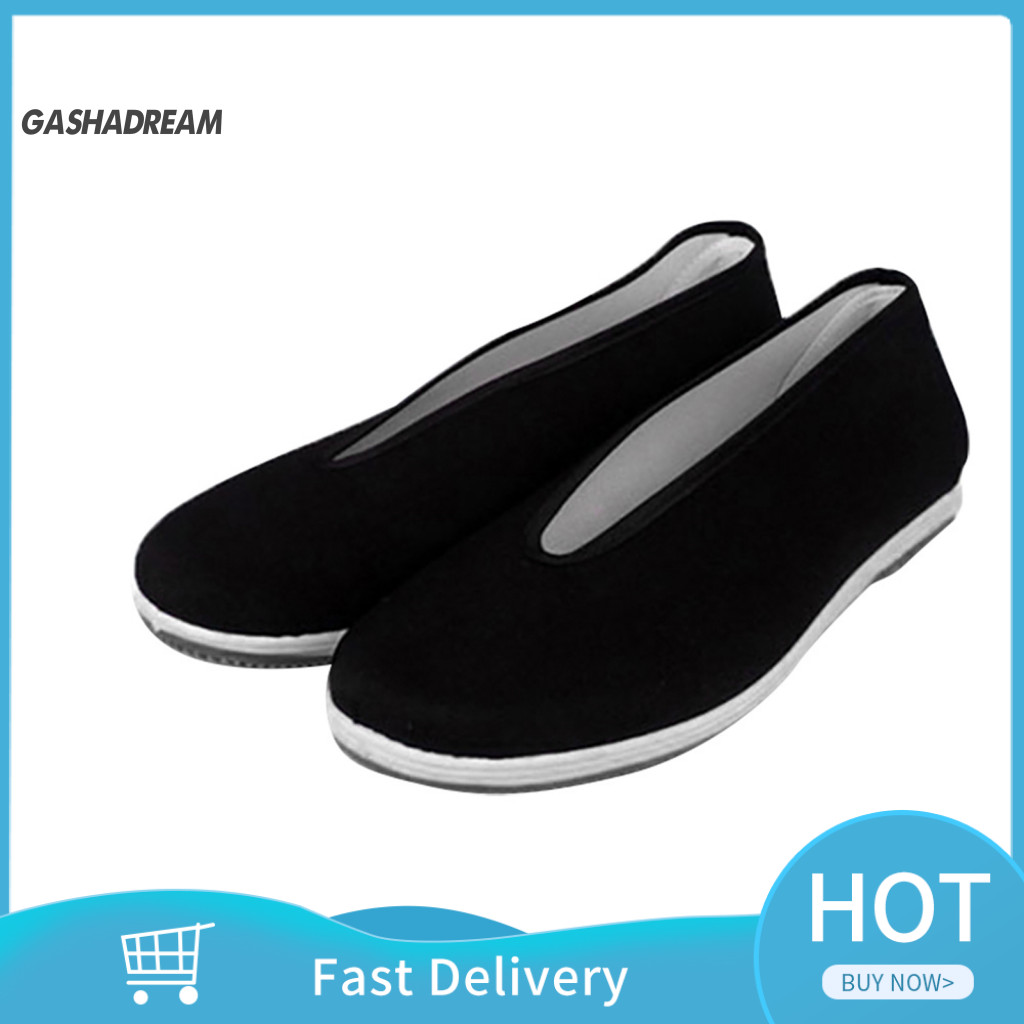 COD| Nam Truyền Thống Trung Quốc Kung Fu Cotton Vải Tai-chi Cũ Bắc Kinh Giày Thường Ngày