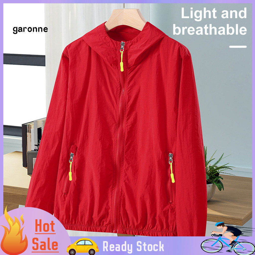 GAR Nam Nhẹ Chống Nắng Áo Khoác Bảo Vệ Thoáng Khí Nhanh Khô Áo Khoác Nam Chống Thấm Nước Nhanh Khô Á