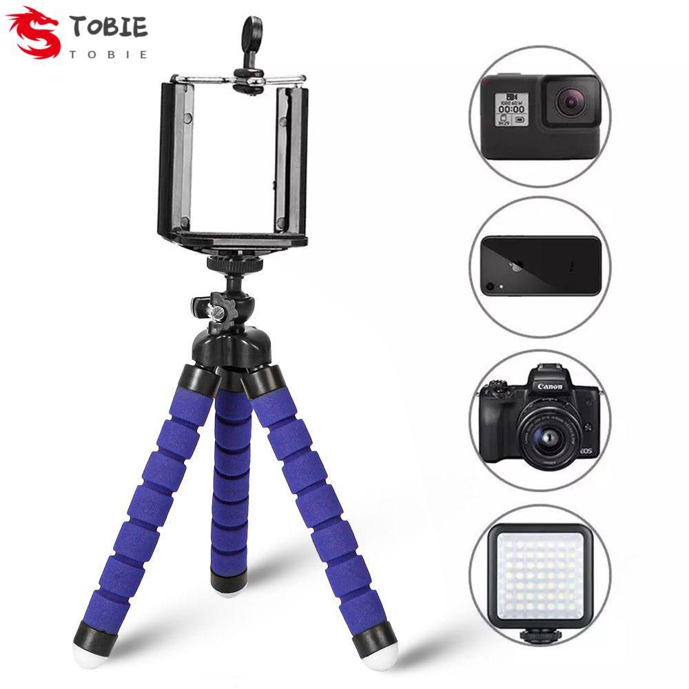 TOBIE Octopus Tripod Camera Di Động Lười Giá Đỡ Để Bàn Phụ Kiện Linh Hoạt Chân Máy Điện Thoại Di Độn