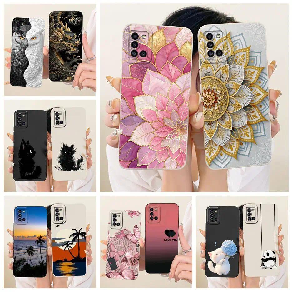 Dành Cho Samsung Galaxy A31 Ốp Lưng SM-A315F Hoa Sang Trọng Kẹo Sơn Bao Silicon Mềm Dành Cho Samsung