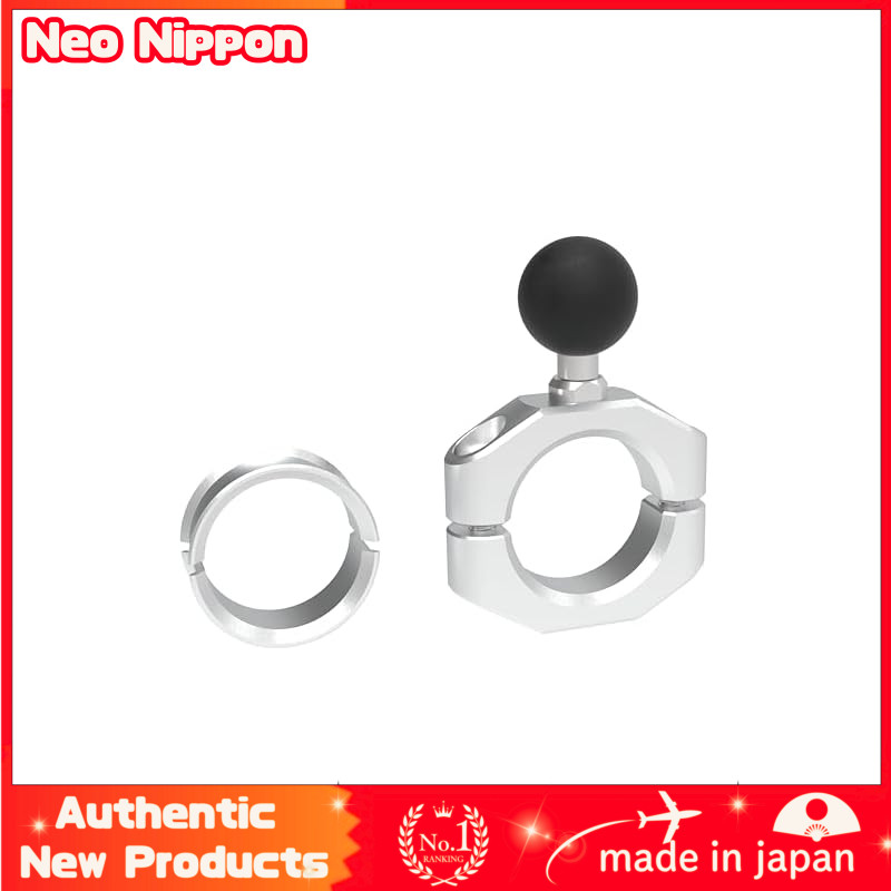 SYGN HOUSE Universal Motorcycle Mount System Base Clamp - Available in Thrilled Black and Calm Silve