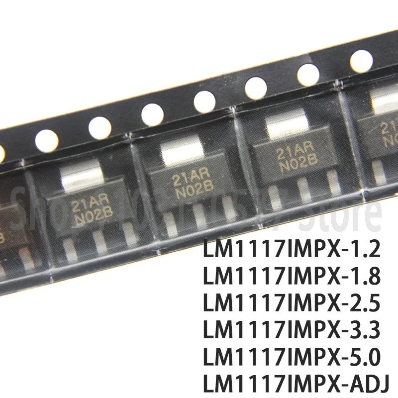 5 CHIẾC LM1117IMPX-1.2 LM1117IMPX-1.8 LM1117IMPX-2.5 LM1117IMPX-3.3 LM1117IMPX-5.0 LM1117IMPX-ADJ SO