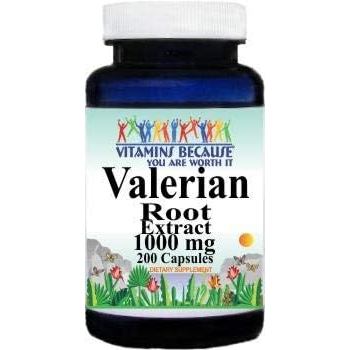Vitamin Bởi vì chiết xuất rễ Valerian 1000mg 200 Viên