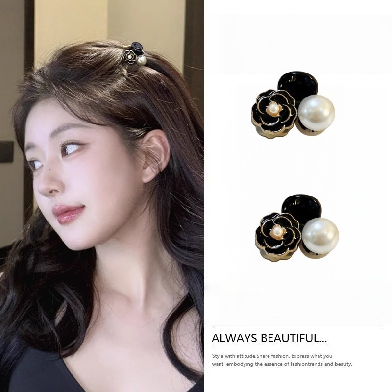 Kẹp Tóc Mini Zhuzhu Camellia Retro Nhỏ, Phù Hợp Cho Cô Gái, Tạo Kiểu Đầu Công Chúa