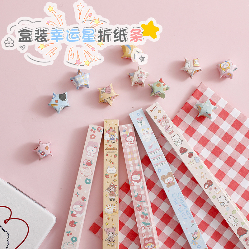 giấy gấp sao giấy gấp ngôi sao Màu kẹo phim hoạt hình ngôi sao origami chòm sao động vật nhỏ ngôi sa