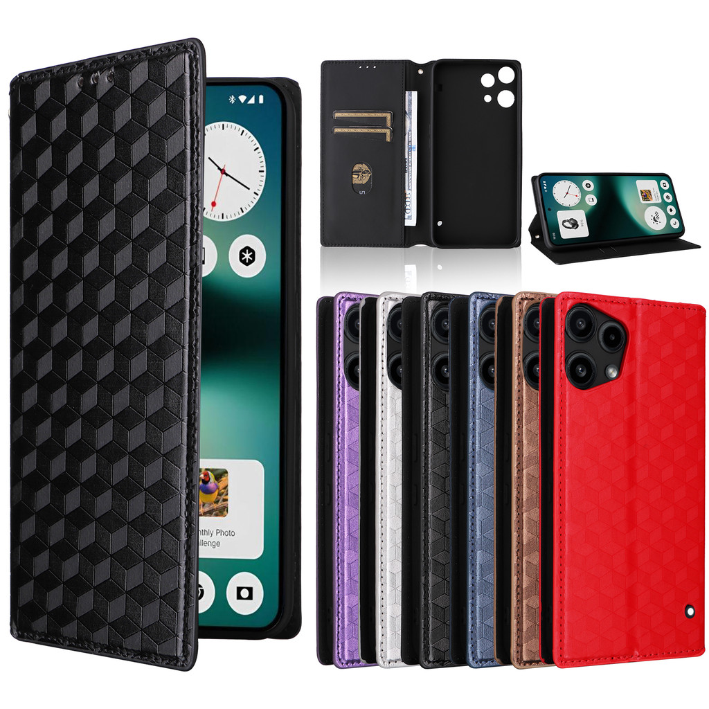 Nothing Phone (3a) Lite Flip Case For Nothing Điện thoại 3a Lite 3aLite 5G Vỏ điện thoại bằng da san