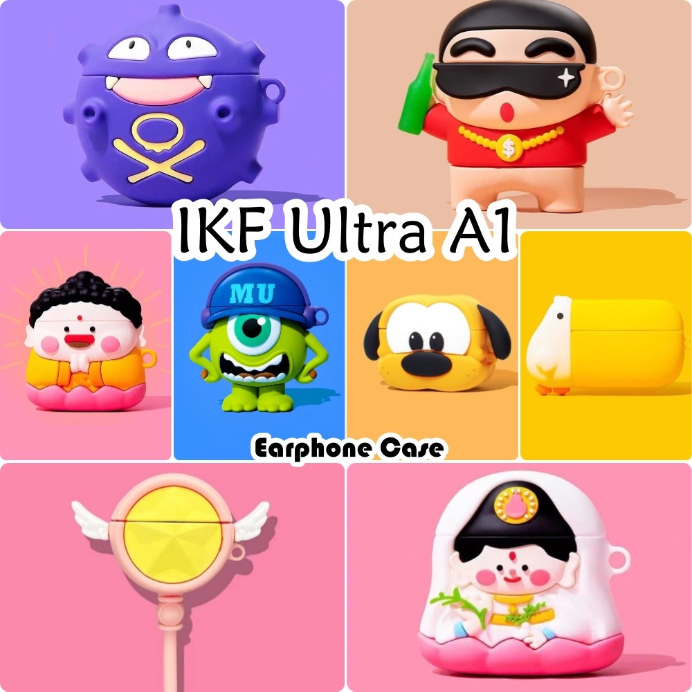 [imamura] Dành cho IKF Ultra A1 Vỏ tai nghe silicon mềm hoạt hình ngộ nghĩnh NO.3