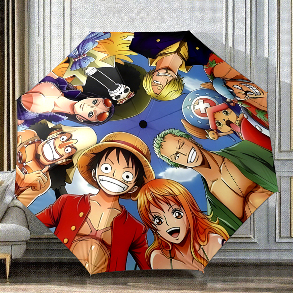 Ô dù họa tiết một mảnh phong cách Anime ô gấp in hình