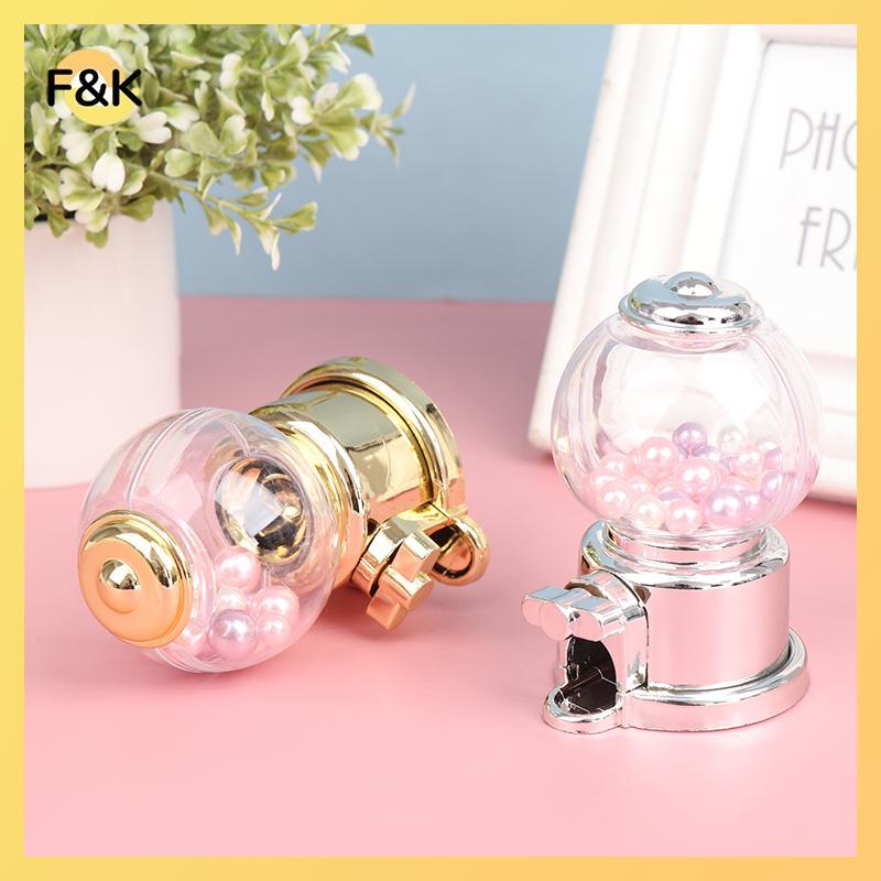 F & K Sweets Candy Machine Bubble Dispenser Coin Bank Trang trí quà tặng trẻ em.