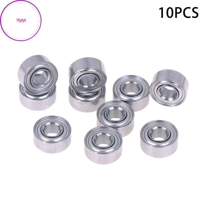 Yiyi 10 chiếc 683ZZ 3 * 7 * 3 Mm Vòng bi thu nhỏ Thép Chrome 683 ZZ 2Z 683Z Lỗ khoan bên trong 3mm V