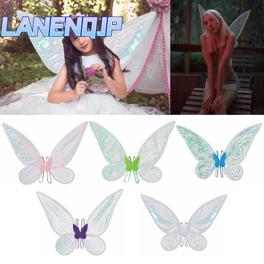 LANENQJP Dress-Up Wings Dress Up Đạo cụ Công chúa Cánh thiên thần Quà tặng Halloween Bướm