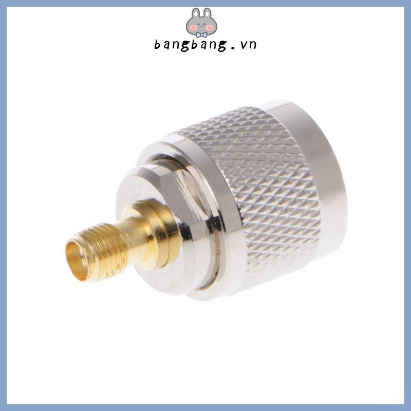 Bang SMA Cổng Nữ sang UHF PL259 Nam PL259 Adapter Coax Kết Nối Kim Loại Thẳng