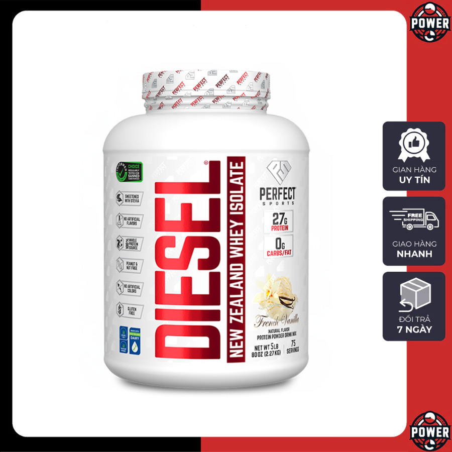 [FreeShip] Diesel Whey Protein Isolate 2.3kg (5LBS) 75 lần dùng