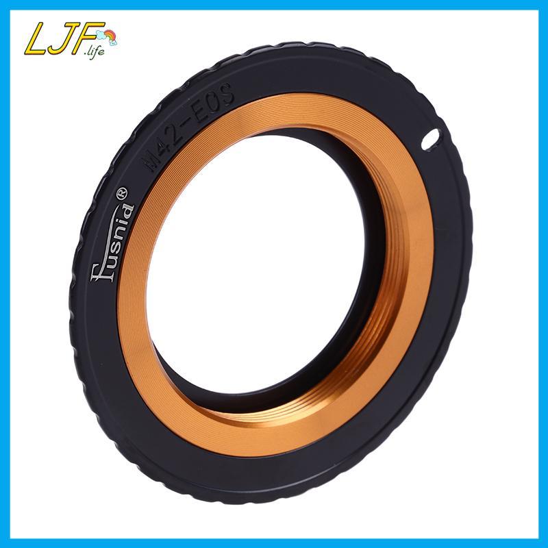 LJF M42 Ống Kính Sang Canon EOS EF Adapter Vòng Có Thể Điều Chỉnh Ống Kính M42 Cho Canon EOS SLR Bod