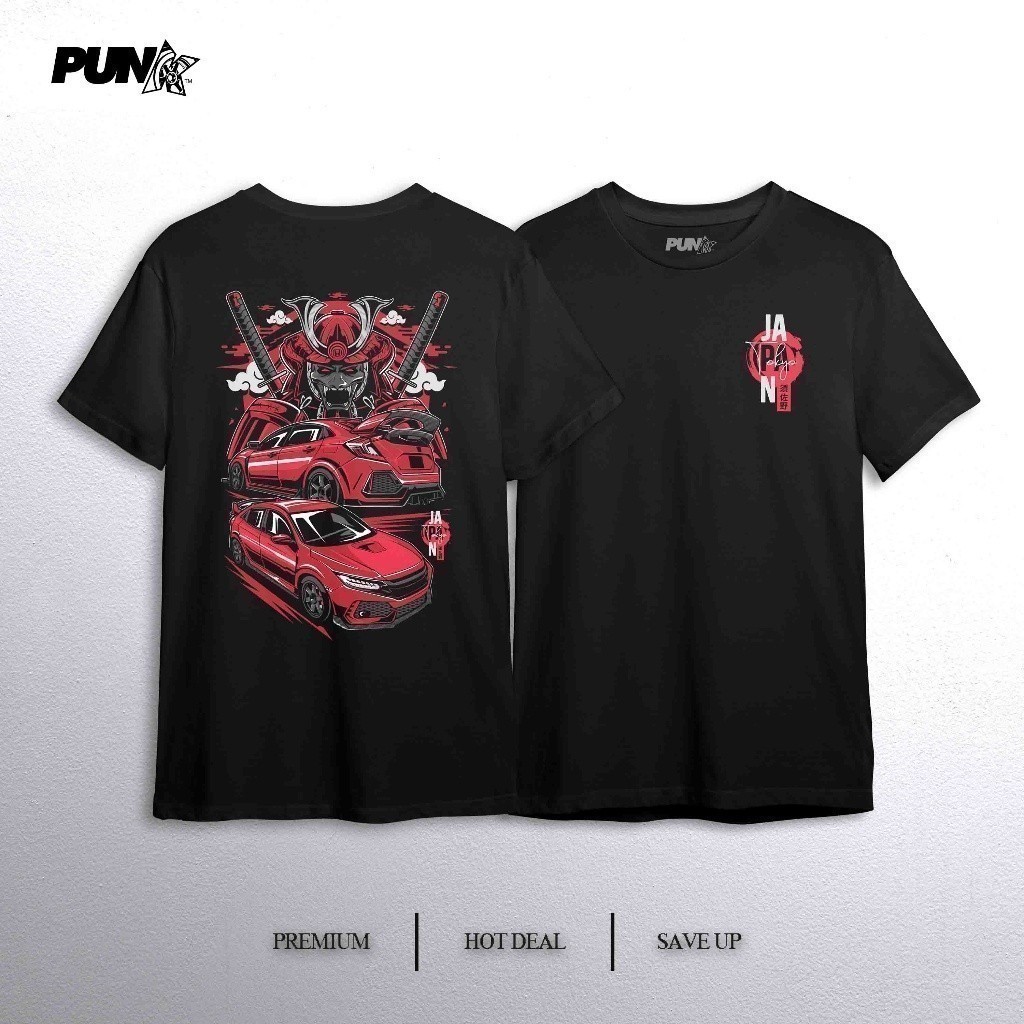 2026 [TEE thời trang GRAPHIC] Áo thun Nhật Bản FK8 Type R Custom Design (XS-5XL) ĐEN
