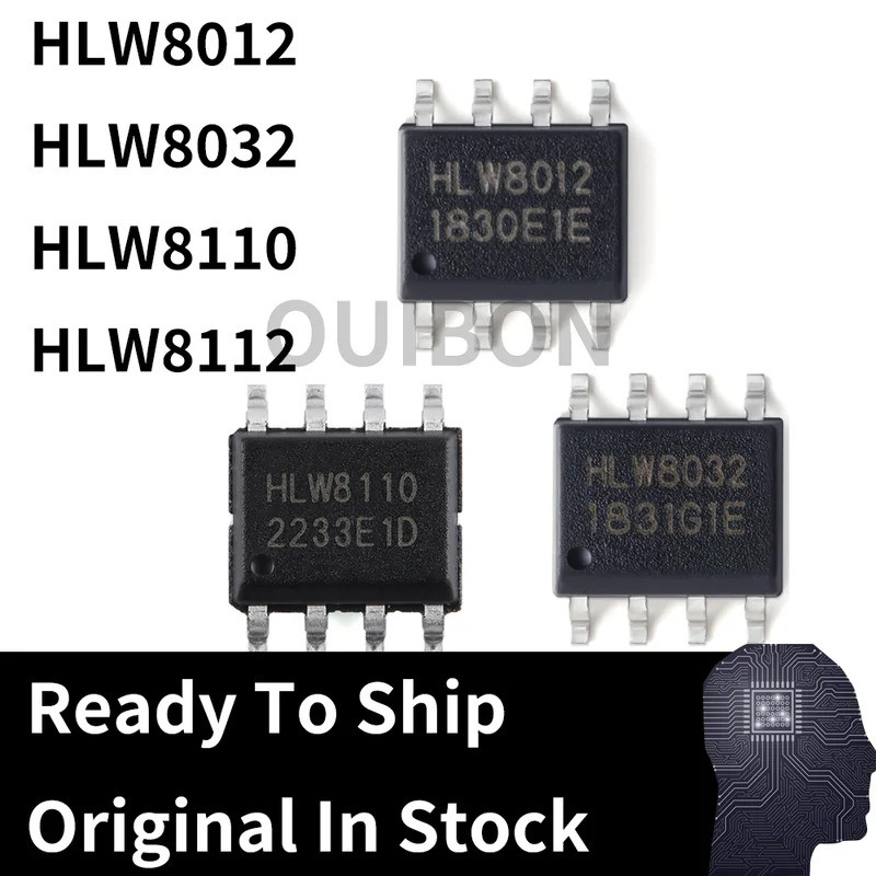 5 CHIẾC HLW8012 HLW8032 HLW8110 HLW8112 Đồng Hồ Đo Nguồn Chip Cảm Biến IC SMD SOP8