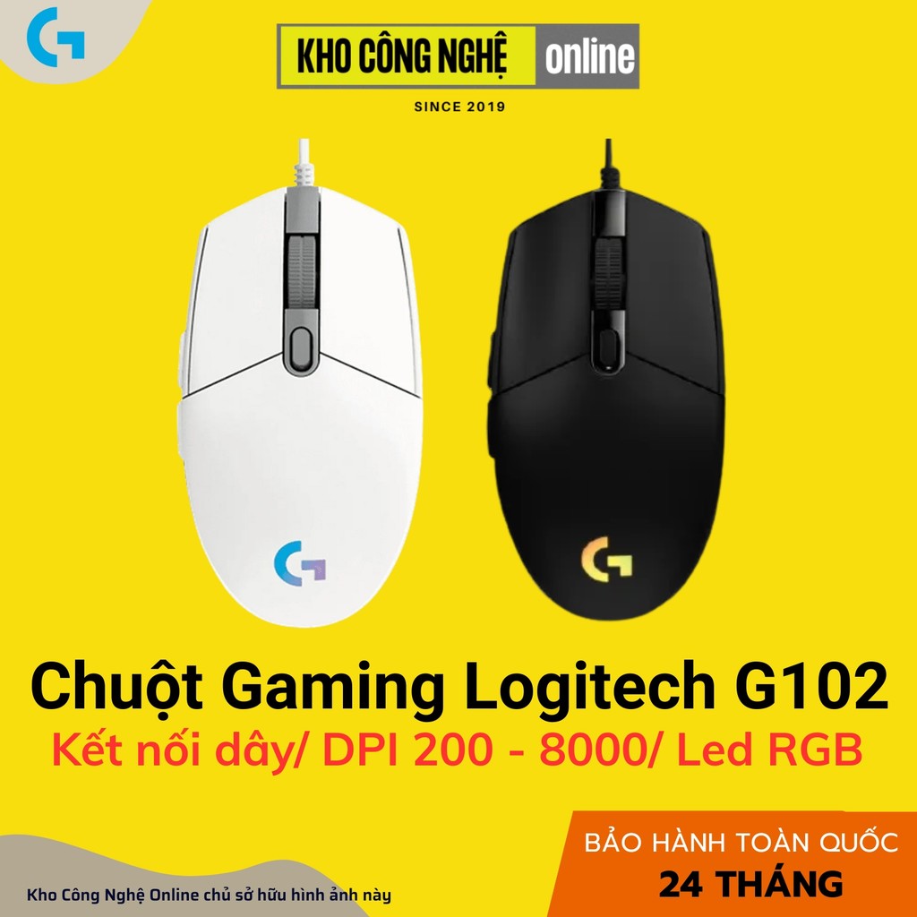 Chuột Logitech G102 Gen 2 LightSync (Hàng Chính Hãng)
