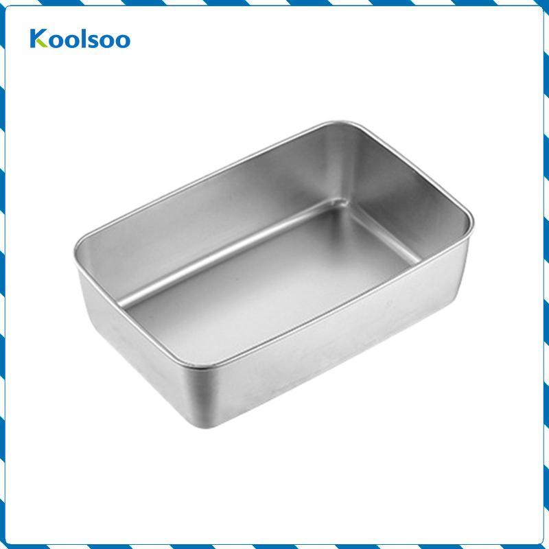 Lasagna Pan Đáy phẳng Khay thép không gỉ hạng nặng Chảo nướng bánh cho Brownie Máy nướng bánh nướng 