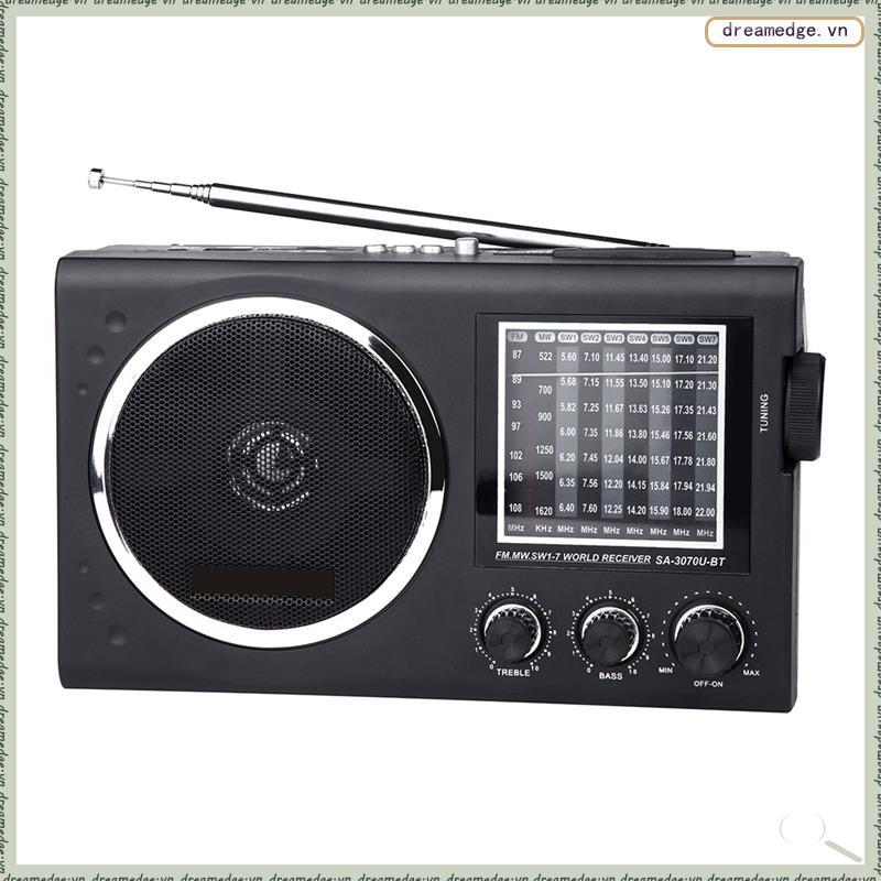 [dreamedge] Đài phát thanh mới EC3070BT FM Thẻ thời trang cũ với Đài phát thanh SW Mp3 Bluetooth FM 