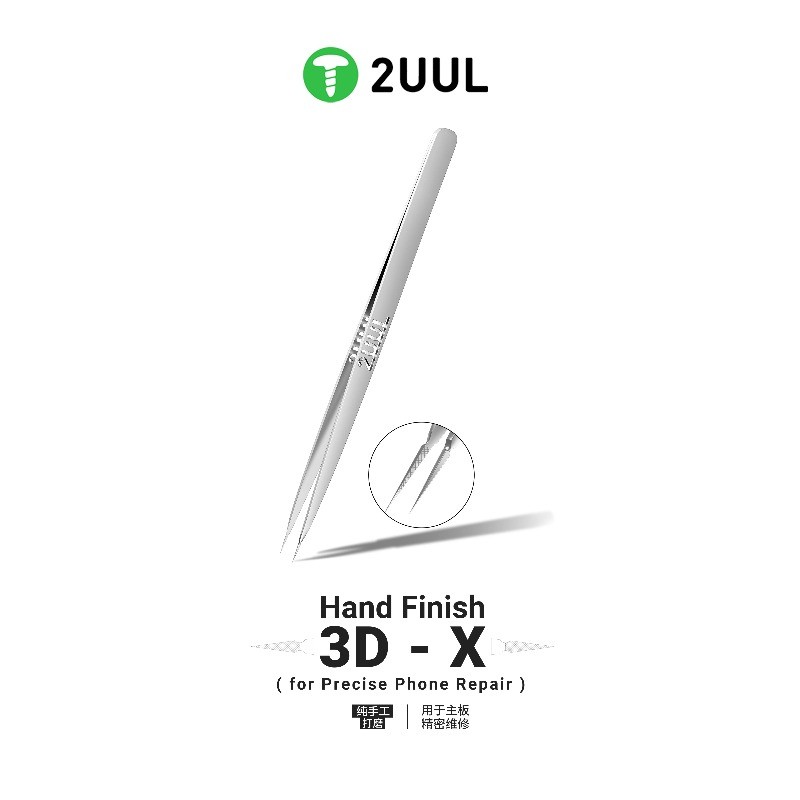 Nhíp 2UUL 3D-X TW02 kẹp chống trượt độ bền cao chống ăn mòn thích hợp cho điện thoại di động PCB BGA