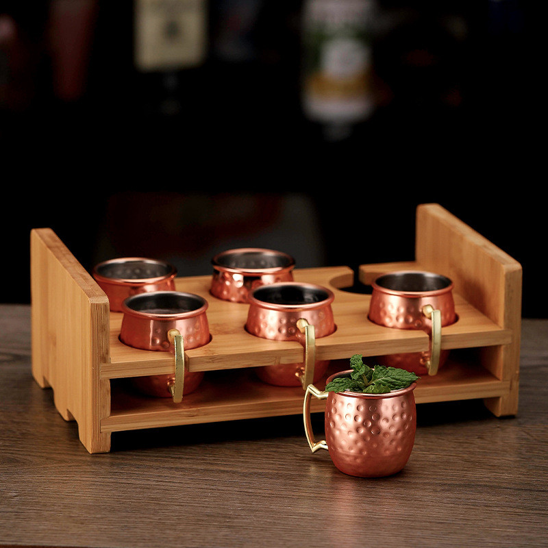 Mini Moscow Mule Glass Đồng Nhỏ Thủy Tinh Bắn Thủy Tinh Thép Không Gỉ Sip Thủy Tinh Cocktail26012703