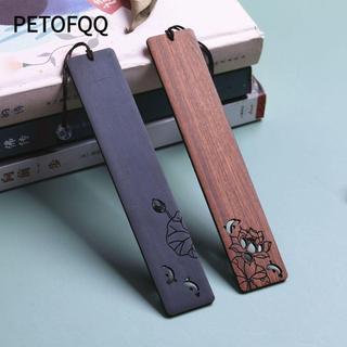 PETOFQQ PETOFQ Vintage Bookmark, Văn phòng phẩm Kẹp sách phong cách Trung Quốc, Ao sen bền Ánh trăng Retro Gỗ Phân trang Đánh dấu đọc sách Người đam mê