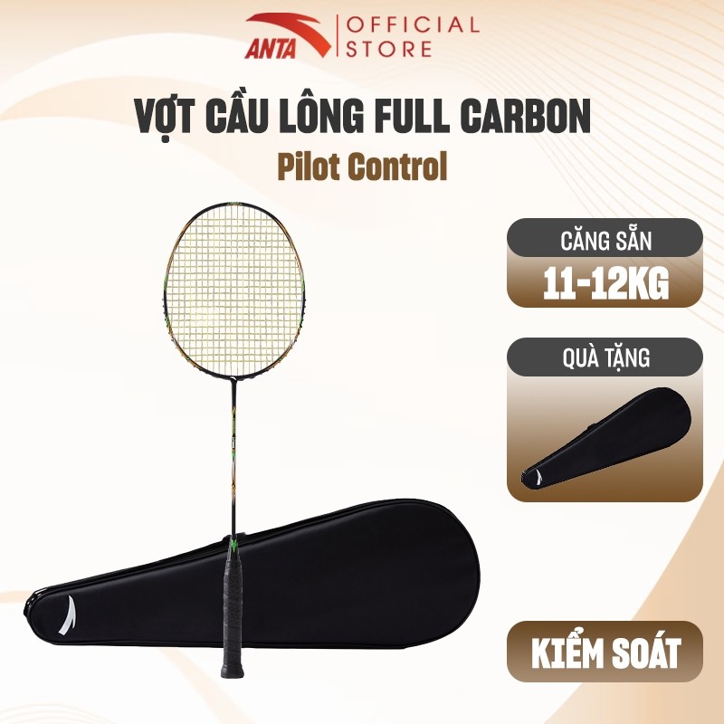 ANTA Vợt Cầu Lông Core Pilot Control CP600 Badminton Vợt 4U/G5 Kèm Túi, Căng Dây Sẵn 26 lbs 18253156