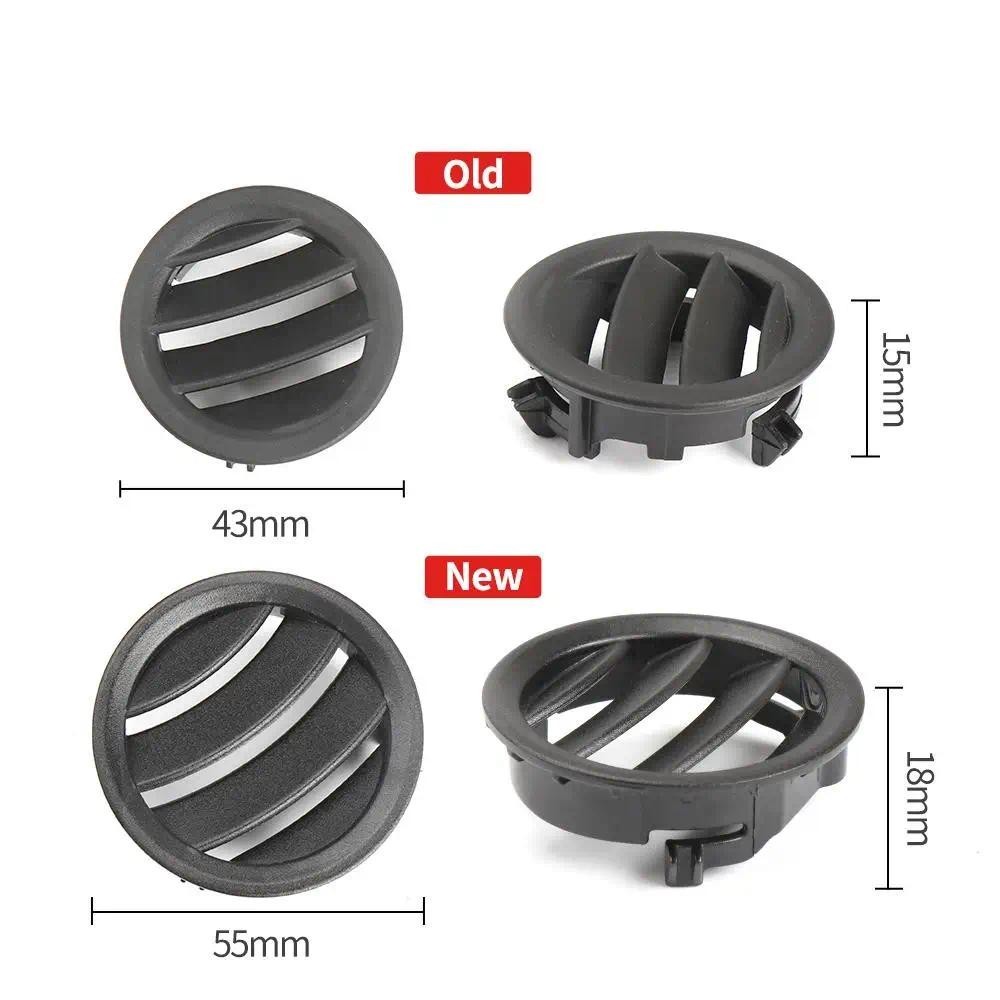 LHD RHD Console Nhỏ Tròn AC Air Vent Grill Cover Dành Cho Xe Mercedes Benz W204 2008-2014