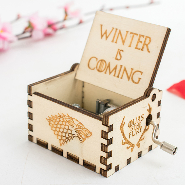 Hộp Nhạc Bằng Gỗ Đồ Chơi Trẻ Em Handmade Hộp Nhạc Tiện Ích Xoay Tay Hộp Nhạc Hộp Quà Tặng Hộp Nhạc B