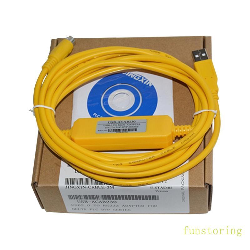 FUN Delta PLC Dây tải xuống Cáp lập trình PLC USB-DVP USB-ACAB230 Linh hoạt
