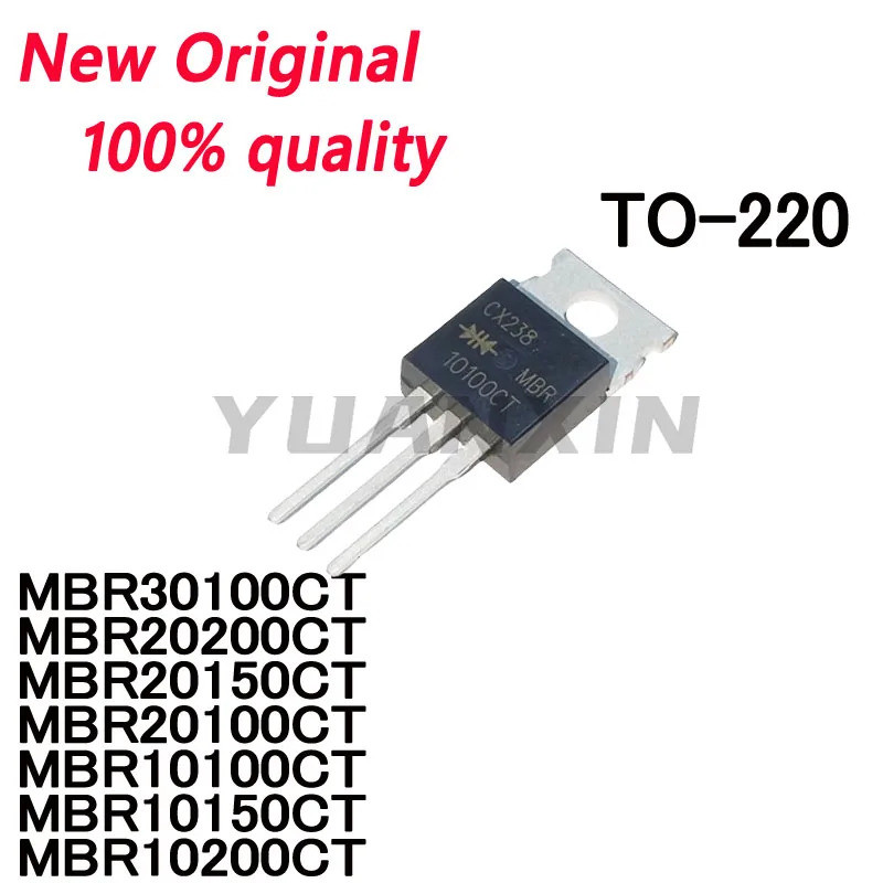 5 Chiếc MBR30100CT MBR20200CT MBR20150CT MBR20100CT MBR10100CT MBR10150CT MBR10200CT TO-220 Hiệu Ứng