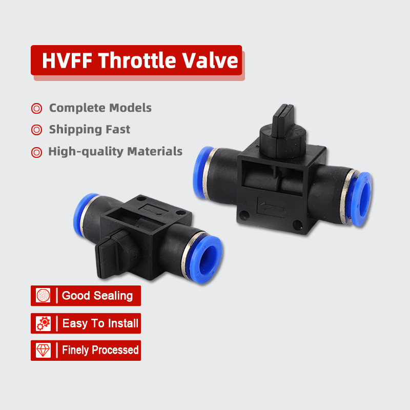 Thành phần khí nén Đầu nối nhanh HVFF Công tắc Van thủ công Van ống khí quản Van cắm nhanh HVFF-6 / 