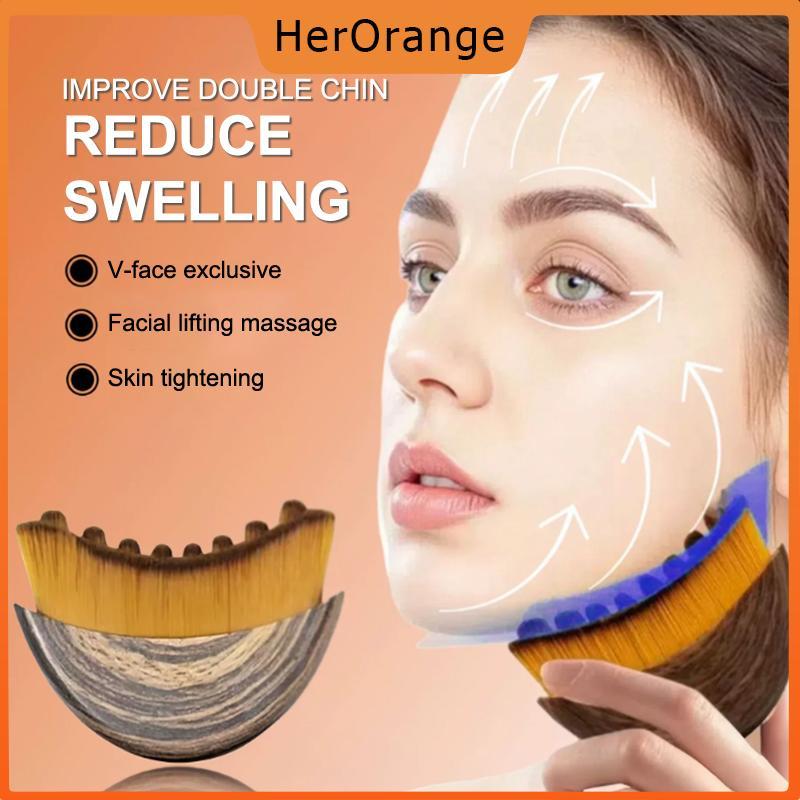 HerOrange Lymphatic Contour Face Brushing Dry Brushing Chin Sculpting Lymphatic Thoát Nước Máy Mát X