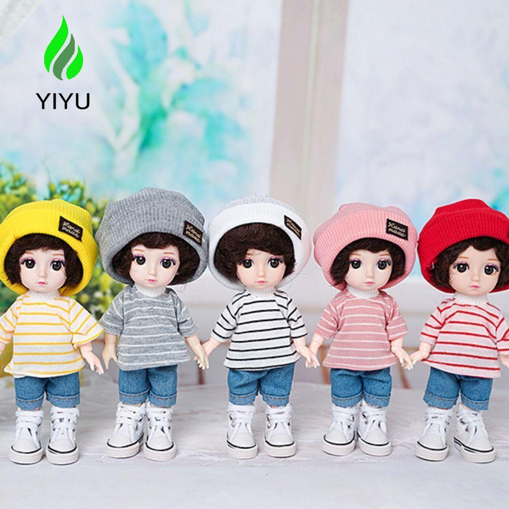 YIYU Quần áo búp bê 30cm, Vải búp bê đầy màu sắc Thích hợp cho quần áo búp bê 12 inch, Bộ quần áo bú