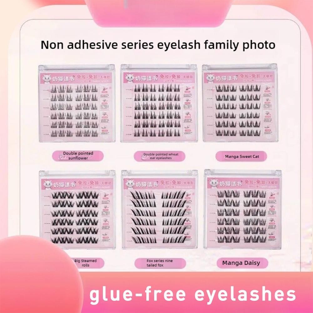 [TOTO] Lông mi giả không keo Lông mi giả Lông mi mỏng có thể tái sử dụng Lông mi giả tự dính G6j9 [T