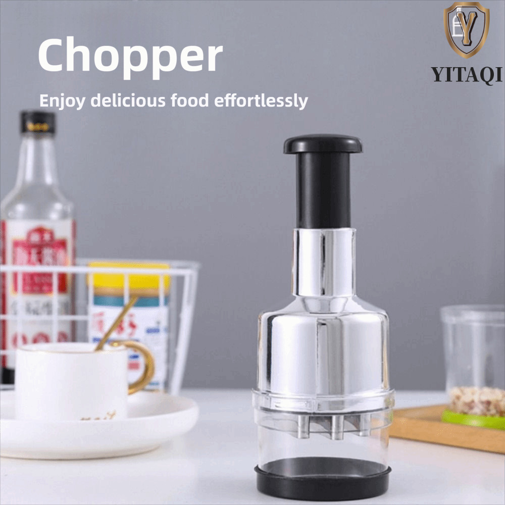 YITAQI Onion Chopper, Máy ép tỏi cầm tay đa chức năng, Phụ kiện nhà bếp Thép không gỉ Hướng dẫn sử d