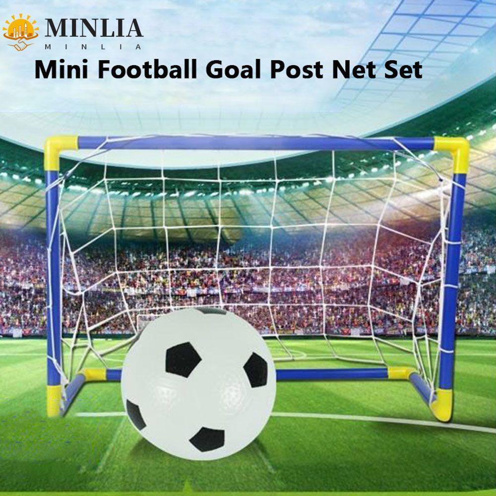 MINLIA Bóng Đá Gấp Với Đồ Chơi Bơm DIY Mini Soccer Goal Post