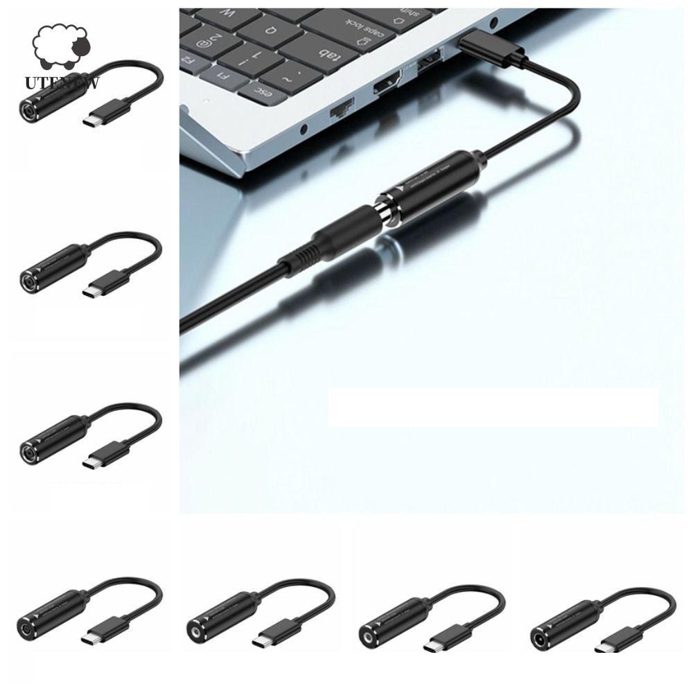 Cáp sạc UTENEW DC sang Type-C, Cáp sạc đầu ra PD Type-C sang DC Jack, Tệp chuyển PD 65W 3A DC Nữ san