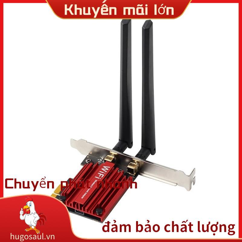 1800Mbps Wifi 6 MT7921 PCI Express Bộ chuyển đổi không dây Bluetooth 5.2 Băng tần kép 802.11AX / AC 