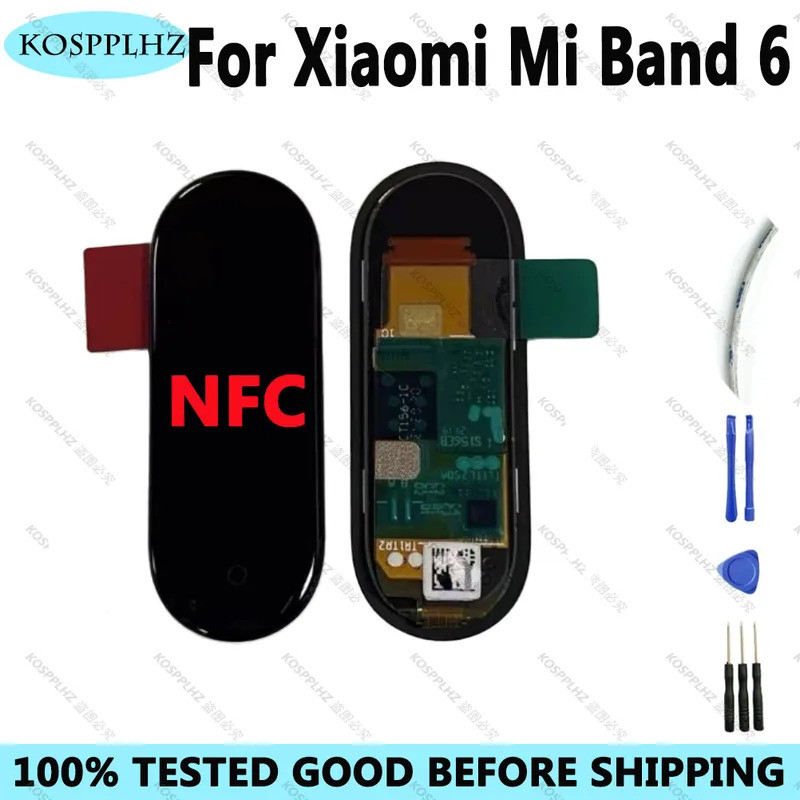 Dành Cho Xiaomi Mi Band 6 Màn Hình Hiển Thị LCD Bộ Số Hóa Cảm Ứng Cho Vòng Tay Dây Đeo Tay Thông Min