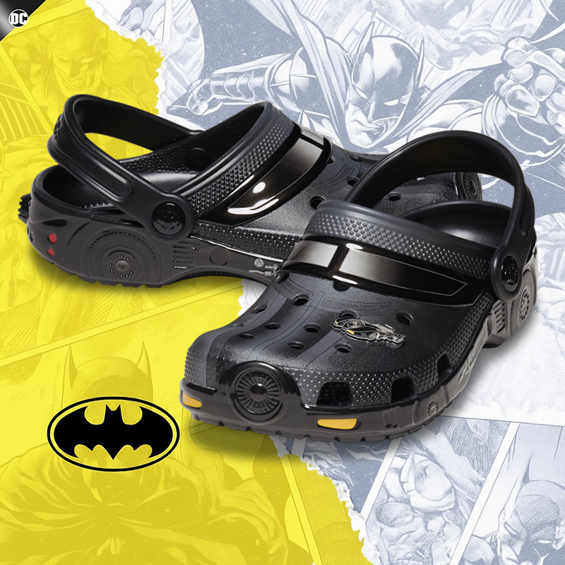 Crocs batman Trẻ Em Hoạt Hình Bát Tắc Sandal Nhẹ Chống Trơn Trượt Giày Nước Đi Biển