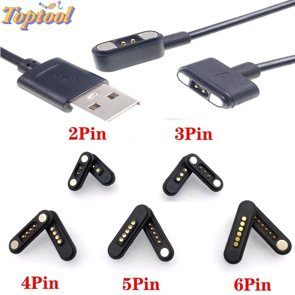 Đầu nối từ tính TOPTOOL Pogopin, 2Pin 3Pin 4Pin 5Pin Đầu nối Pin Pogo từ tính DC chống nước, khoảng 
