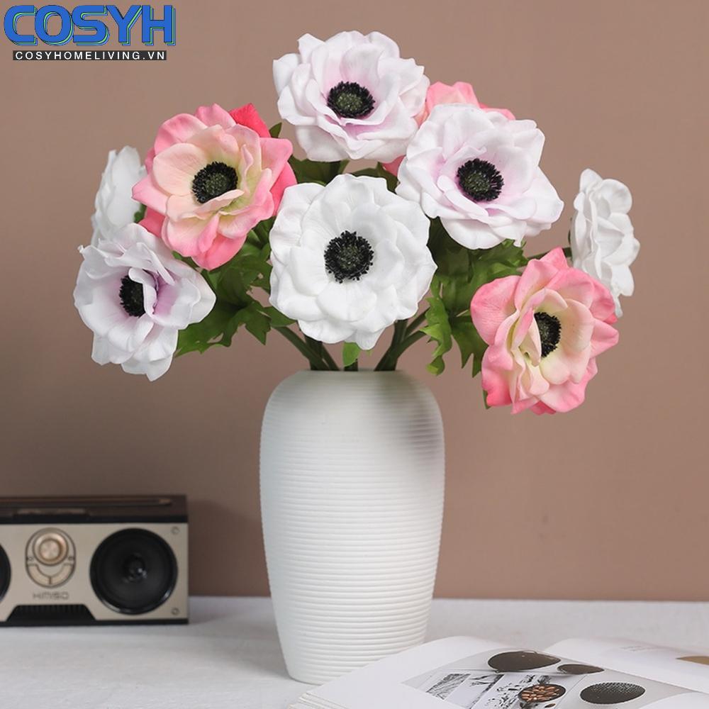 <cosyh>Realistic Anemone Bouquet Artificial Flower for Home and living Room Decor