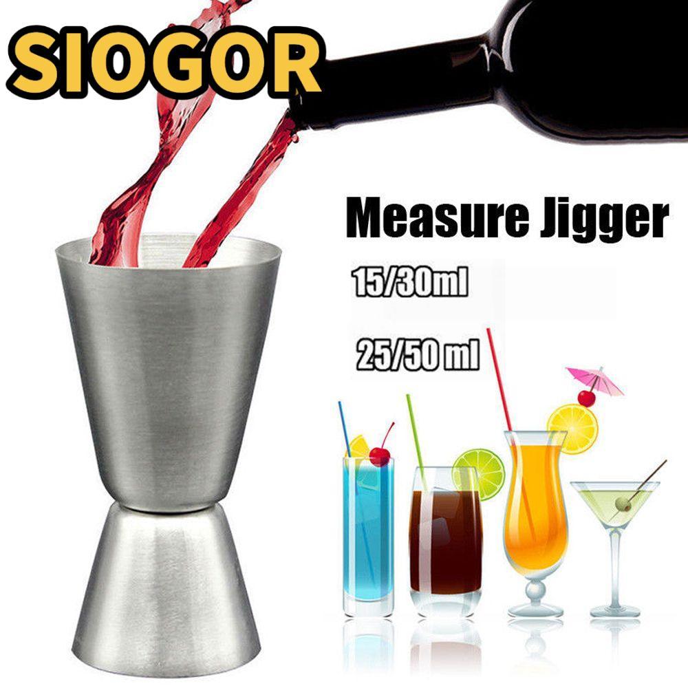SIOGOR Measure Jigger Cup Tiện ích nhà bếp bằng thép không gỉ bắn kép