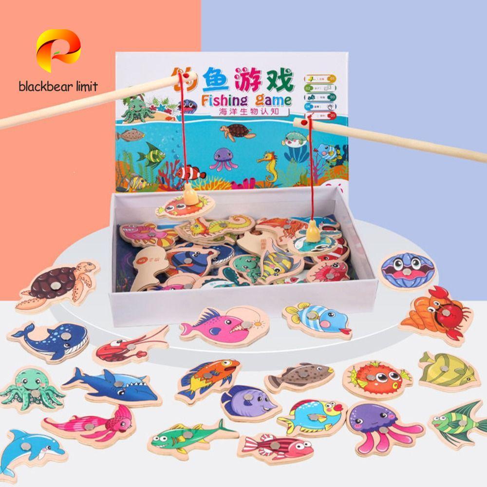 BLACKBEAR LIMIT Bộ đồ chơi câu cá, Cần câu cá Marine Life Nhận thức trò chơi cá, Đồ chơi câu cá Đồ c