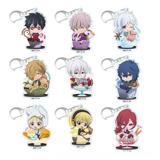 Móc khóa Anime Kemono Jihen Vụ Án Quái Vật Kusaka Kabane Akira Shiki Acrylic Mica Chibi Trang Trí Ph