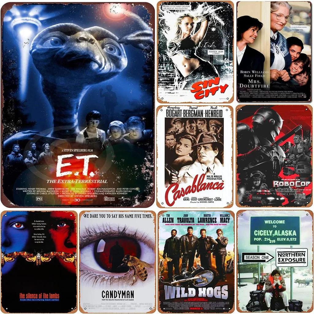 Sin City ET Kim Loại Tín Hiệu Cổ Điển Phim Poster Trang Trí Tường Cho Nhà Thanh Người Hang Động Cafe